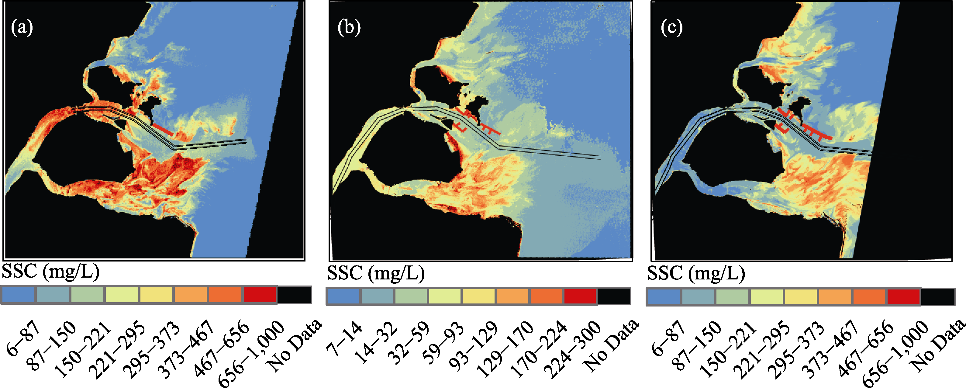 Changes over flood season in turbidity maximum zone in a mountainous
