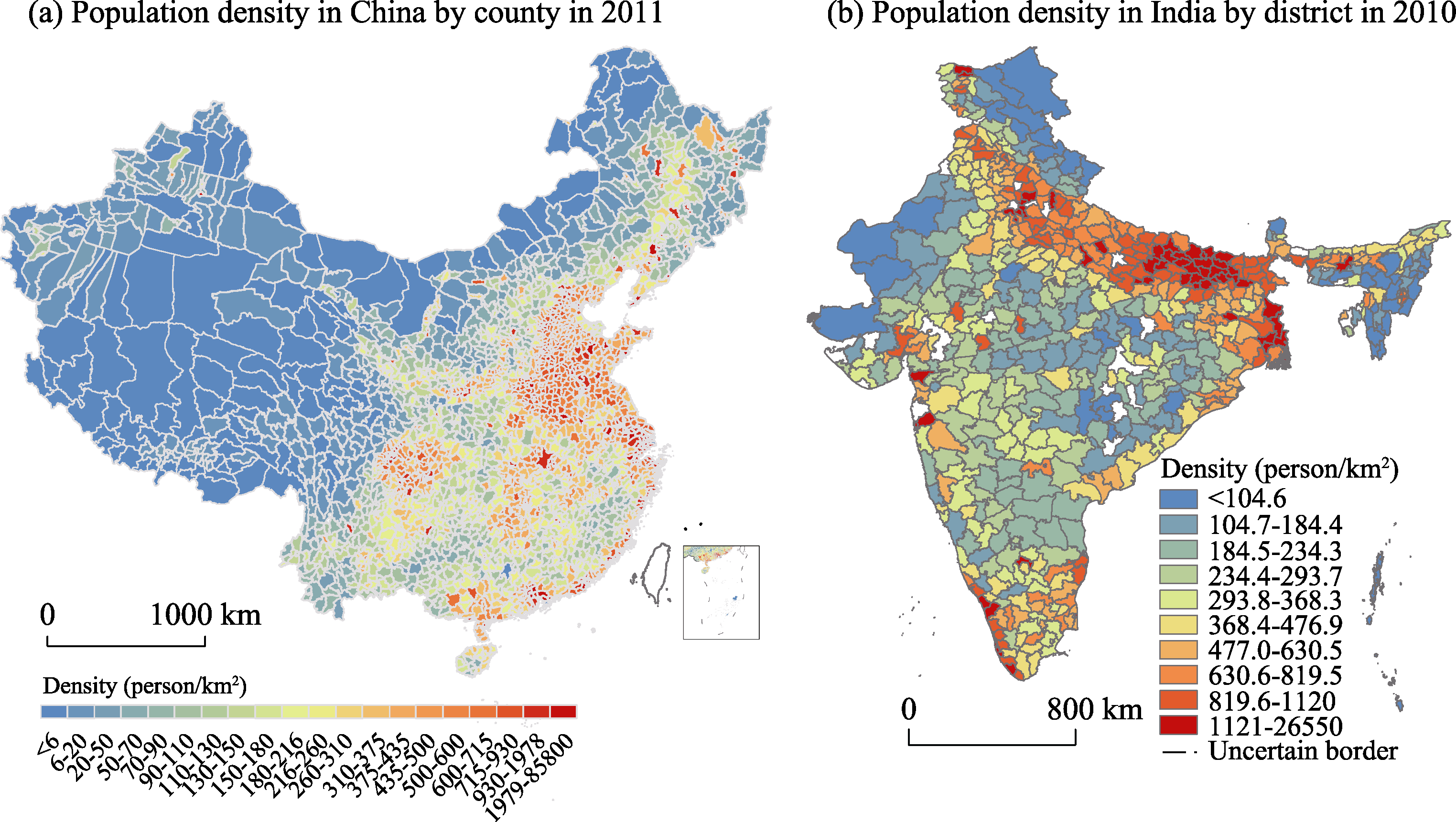 Population Density Of China Source Vividmaps Com Mapporn - Bank2home.com